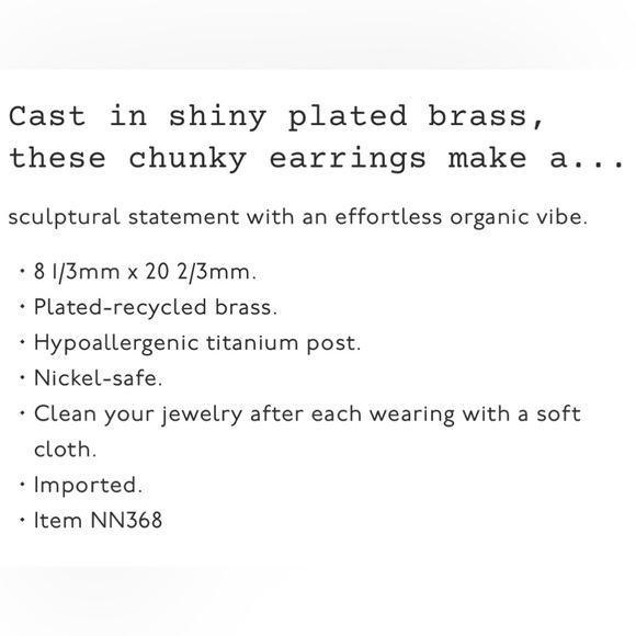 🆕Madewell Titanium Post Earrings - Picture 4 of 12